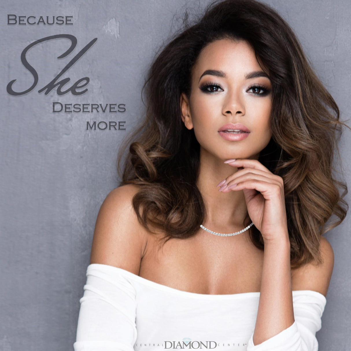 Central Diamond Center Sterling Silver & Graduated CZ 3 or 4 prongs Tennis Necklace, 18", White, Yellow or Rose Gold Plated