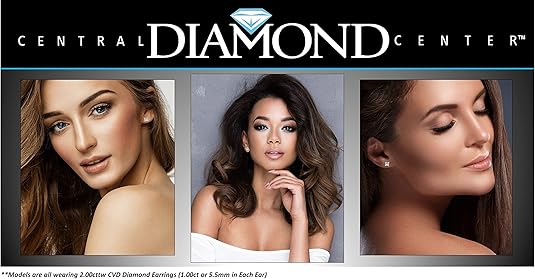 0.50ct Round CVD Diamond Stud E-F VS-SI.