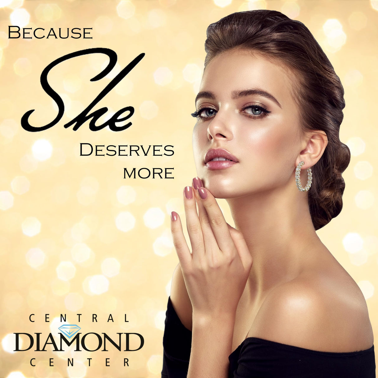 Central Diamond Center Zsa Zsa Oval or Round Hoop Earrings Solid 925 Sterling Silver w/Pure Brilliance Zirconia, Simulated Diamond Hoops