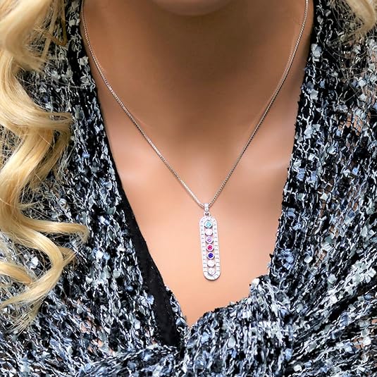 Central Diamond Center As You Go Add a Birthstone Gold Plated Sterling Silver Mother's Necklace w/ 1-7 Birthstones