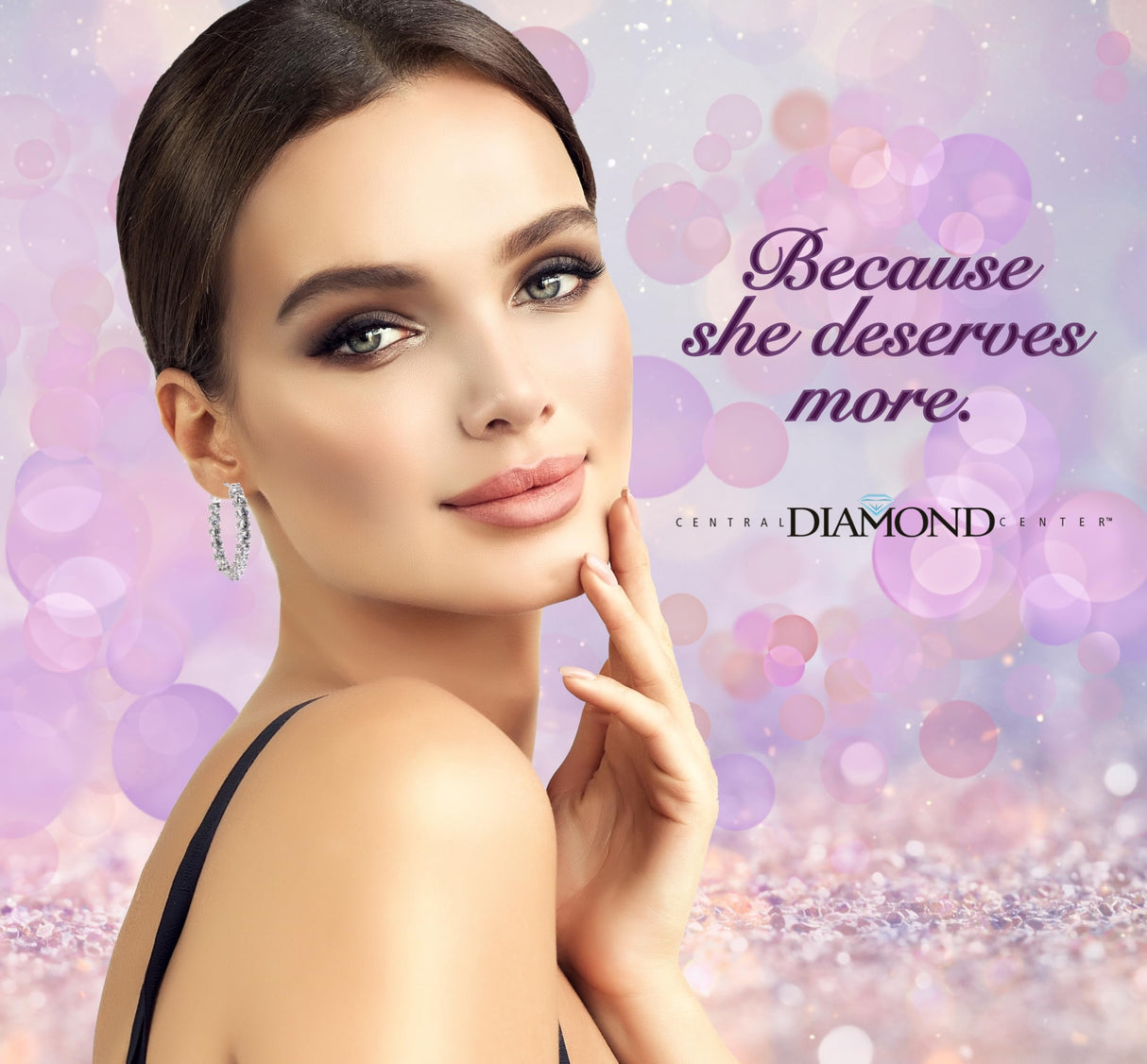 Central Diamond Center Zsa Zsa Oval or Round Hoop Earrings Solid 925 Sterling Silver w/Pure Brilliance Zirconia, Simulated Diamond Hoops