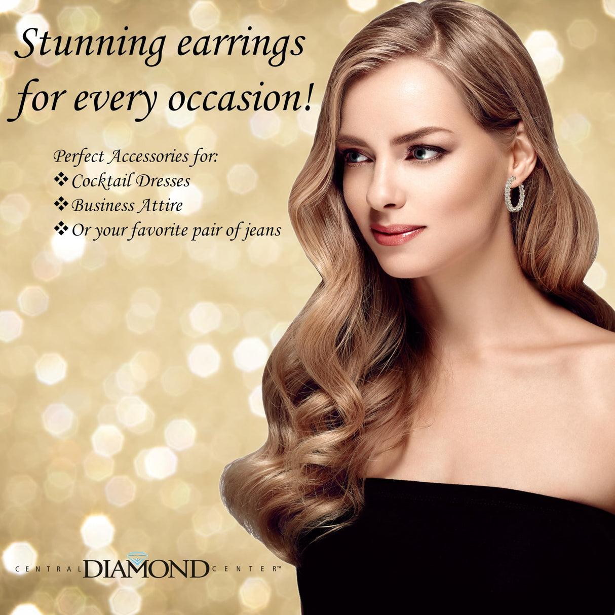 Central Diamond Center Zsa Zsa Oval or Round Hoop Earrings Solid 925 Sterling Silver w/Pure Brilliance Zirconia, Simulated Diamond Hoops