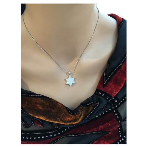 Sterling silver pendant, religious symbol.