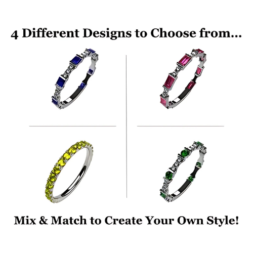 Customizable princess cut birthstone ring, gold.