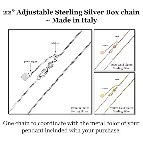 Nana Jewels Asscher Cut Simulate Diamond Solitaire Necklace With 22" Adjustable Box Chain- 7Mm(2Ct) Or 8Mm(3Ct) Look