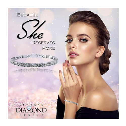 Simulated Diamond Tennis Bracelet, Pure Brilliance Zirconia, Sterling Silver 5.0ct, 7.50ct, 10ct, 17.50ct, 22ct