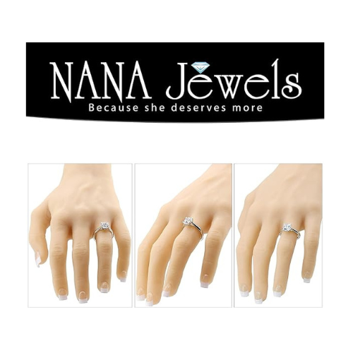 NANA Jewels Lucita Princess, Cushion Cut Solitaire Wedding Engagement Ring Series in 14K Gold w/Pure Brilliance Zirconia Simulated Diamond(B)