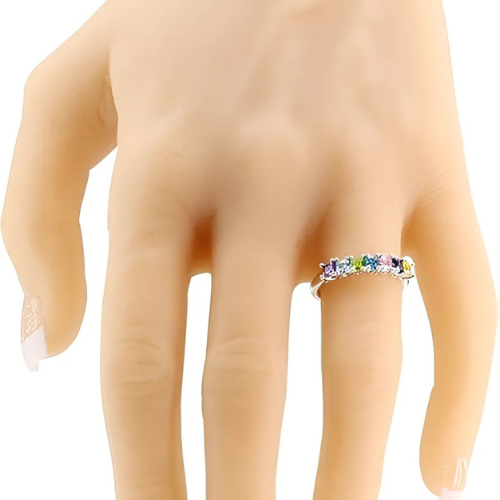 Princess cut CZ stud earrings, perfect for everyday.