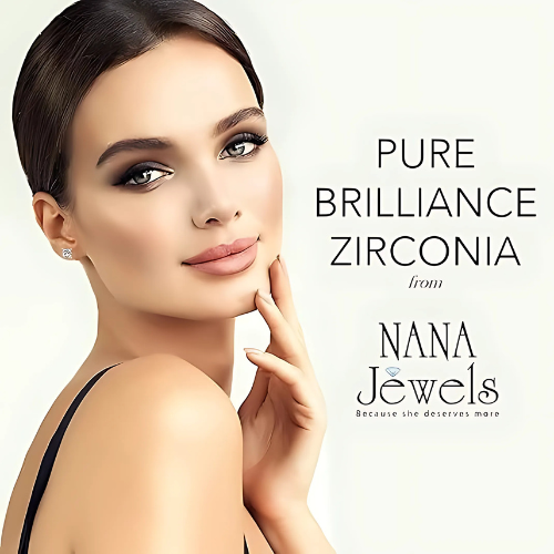 Princess cut CZ stud earrings, perfect for everyday.