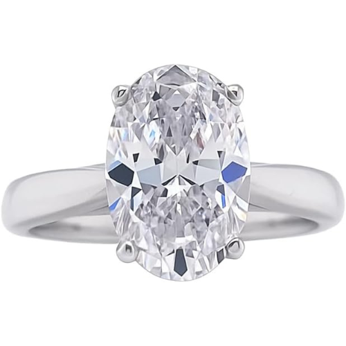 NANA Jewels 1to4ct Simulated Diamond Engagement ring Asscher Solitaire Lucita Cz & Silver