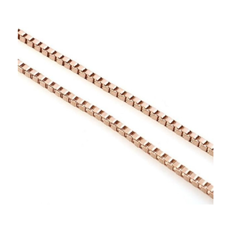 Central Diamond Center Adjustable Box Chain - Made in Italy