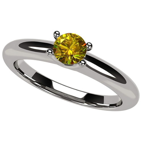 Central Diamond Center Customizable Lucita Solitaire Birthstone Ring Set In 925 Sterling Silver W/Simulated Birthstone