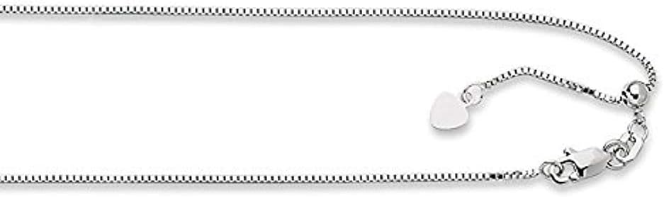 Central Diamond Center Adjustable Box Chain - Made in Italy