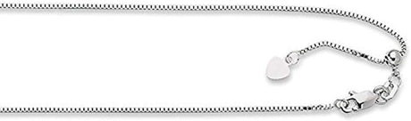 Central Diamond Center Adjustable Box Chain - Made in Italy