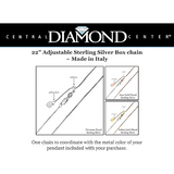 Central Diamond Center Round Halo Earring & Necklace Set w/ 6.5mm Simulated Birthstones in 925 Sterling Silver, Hypoallergenic