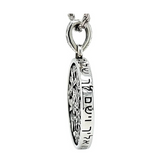 Shema Israel text on Jewish star pendant.