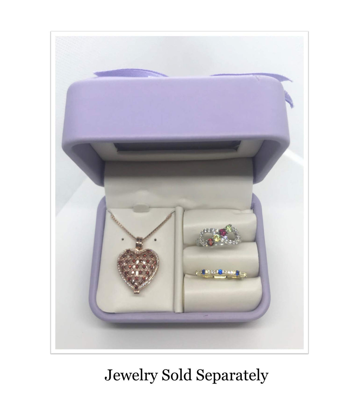 Central Diamond Center jewelry box with multiple compartments