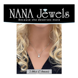 Side view of the sterling silver setting.