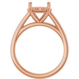 Hidden Halo-Style Engagement Ring - view 2