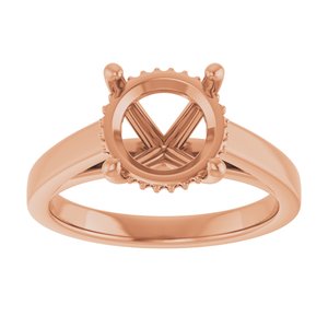 Hidden Halo-Style Engagement Ring - view 3