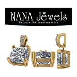 Sparkling 2.00ct simulated diamond necklace.