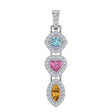 Sterling silver Add-A-Link birthstone pendant.
