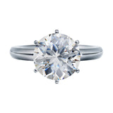 NANA Jewels Matrix Simulated Diamond Engagement Ring Solitaire 1 to 4 carat in Silver 10k & 14k Gold