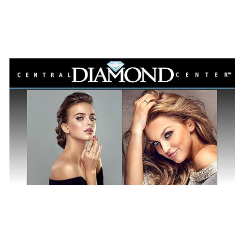 Central Diamond Center Sterling Silver Stackable Birthstone Ring Band w/ All Rounds Simulated Birthstones, Gold Plated