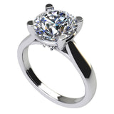 NANA Jewels 1.00-4.00ct Lucita Round Cut Solitaire Wedding Engagement Ring Series, 10K Gold w/Cubic Zirconia Simulated Diamond(A)