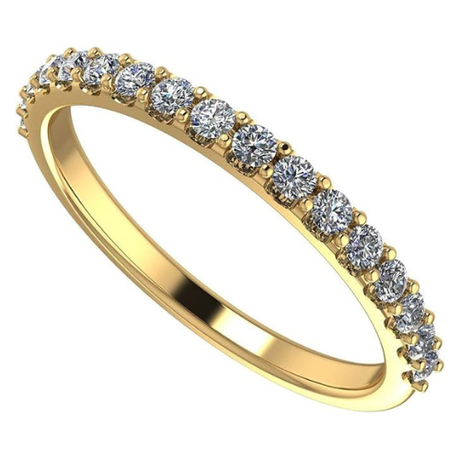 NANA Jewels 14K Gold Diamond Wedding Band made w/Lab Grown Diamonds, G-Color & VS-SI Clarity, 3/8 Carat Total Weight