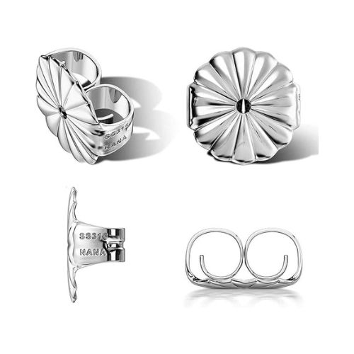 Extra-Large Hypoallergenic Earring Backs-7mm-8.2mm(3 Pairs)-Secure & Comfortable Replacement for Earrings