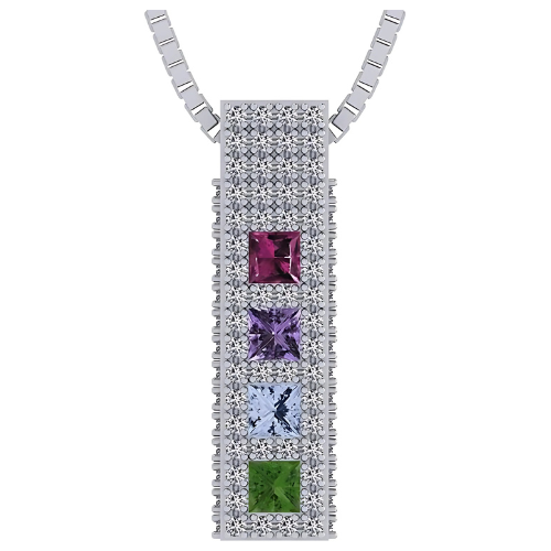 Princess Mothers Pendant Necklace, sterling silver.