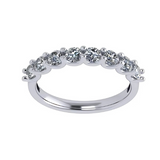 NANA Jewels 1.00ct Simulated Diamond Wedding Rings Anniversary Band, Wedding Sets for Women in Silver, 10K or 14K
