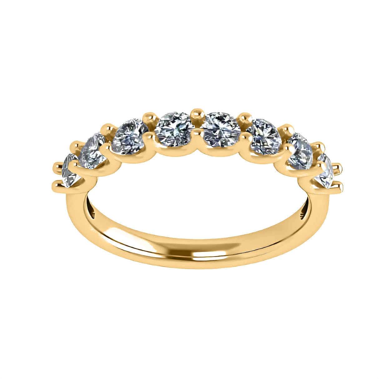 1.00ct simulated diamond anniversary band for women.