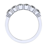 NANA Jewels Simulated 5 Stone 1carat Diamond Engagement Ring Wedding Ring CZ-Silver-10K or 14k Gold