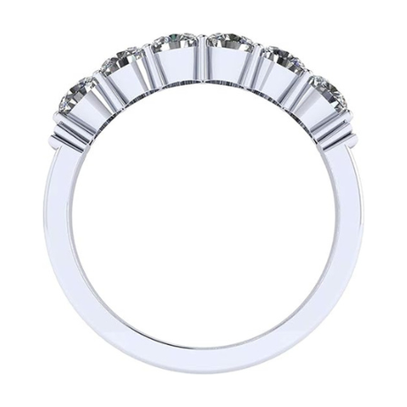 NANA Jewels Simulated 5 Stone 1carat Diamond Engagement Ring Wedding Ring CZ-Silver-10K or 14k Gold