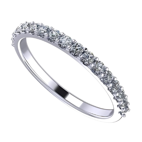 NANA Jewels 14K Gold Diamond Wedding Band made w/Lab Grown Diamonds, G-Color & VS-SI Clarity, 3/8 Carat Total Weight