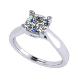 NANA Jewels 1.00-4.00ct Lucita Cushion & Princess Cut Solitaire Wedding Engagement Ring Series, 10K Gold w/Cubic Zirconia Simulated Diamond(B)