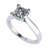NANA Jewels 1.00-4.00ct Lucita Cushion & Princess Cut Solitaire Wedding Engagement Ring Series, 10K Gold w/Cubic Zirconia Simulated Diamond(B)