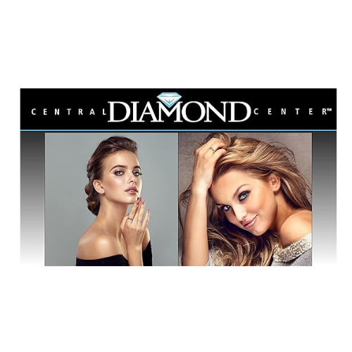 Central Diamond Center Sterling Silver Stackable Birthstone Ring Band w/ Round Cut Simulated Birthstones, Gold Plated