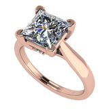 NANA Jewels 1.00-4.00ct Lucita Cushion & Princess Cut Solitaire Wedding Engagement Ring Series, 10K Gold w/Cubic Zirconia Simulated Diamond(B)
