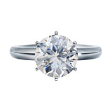 NANA Jewels Matrix Simulated Diamond Engagement Ring Solitaire 1 to 4 carat in Silver 10k & 14k Gold