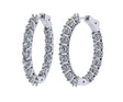Zsa Zsa Oval Hoop Earrings in solid 925 sterling silver.