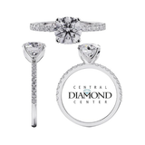 CVD Lab Grown Diamond Engagement Ring - 10K Solid Gold, Round Cut Solitaire, 0.50ct-2.00ct, G-H/VS-SI Clarity