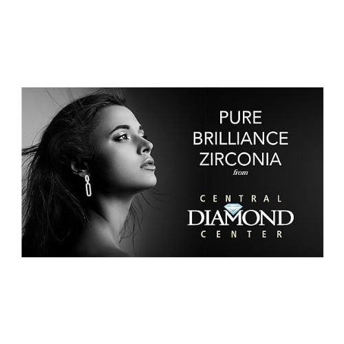 Double Oval Dangle Earrings in Solid 925 Sterling Silver & Pure Brilliance Zirconia – White, Yellow, Rose