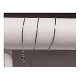 Central Diamond Center Sterling Silver 1.00mm Square Snake Chain, Made in Italy, White/Yellow/Rose Gold Plated