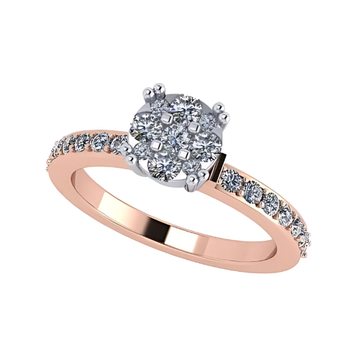 10k gold engagement ring that looks like a solitaire