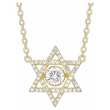 Pure Brilliance CZ Star of David dancing pendant.