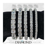 Nana Jewels Pure Brilliance Zirconia Asscher Cut Tennis Bracelet, 7" Or 8" In Gold Plated Sterling Silver, 13.00Ctw-53.00Ctw