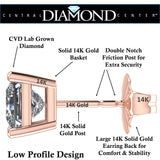 14K Gold settings for Round & Princess CVD Diamonds.